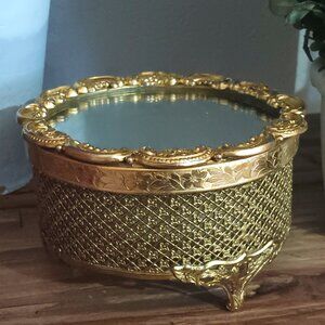 Bvlgari Vintage Filigree Powder Bowl and Case Cover